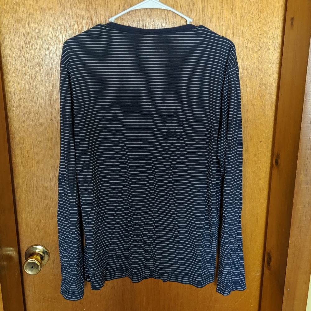 American Eagle Striped Henley - Picture 2 of 4